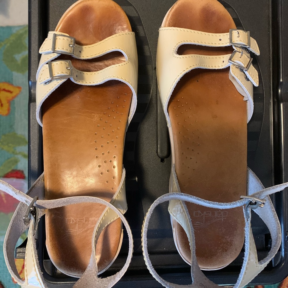 Dansko sandals - bone color.  Good used condition